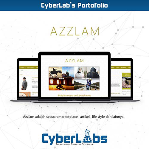AZZLAM - PORTFOLIO WEBSITE ANDROID CYBERLABS