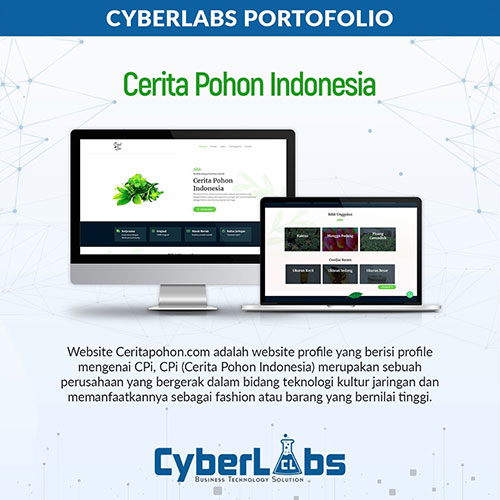 CERITA POHON INDONESIA - PORTFOLIO WEBSITE CYBERLABS