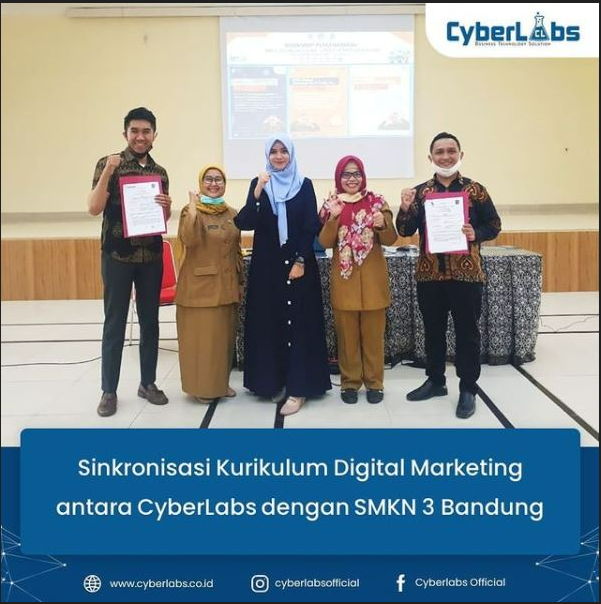 CyberLabs & SMK 3 Bandung Sinkronisasi Kurikulum Digital Marketing