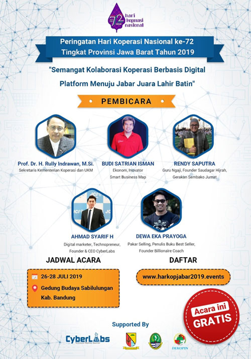 CyberLabs dalam acara Koperasi Nasional Jawa Barat 2019