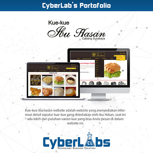 KUE KUE IBU HASAN - PORTFOLIO WEBSITE CYBERLABS