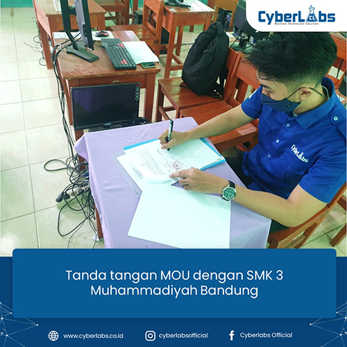 MOU CyberLabs dengan SMK 3 Muhammadiyah Bandung