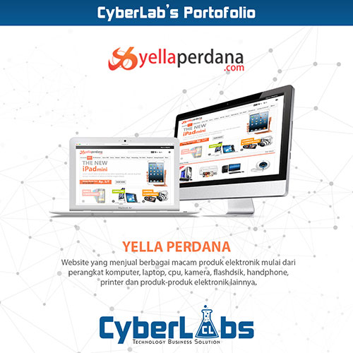 YELLA PERDANA - PORTFOLIO WEBSITE TOKO ONLINE CYBERLABS