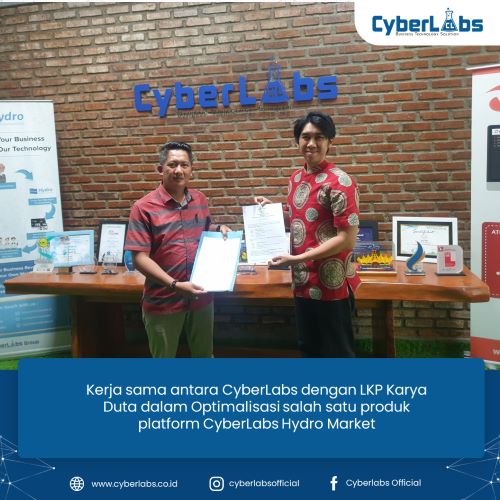 Kerja sama antara CyberLabs dengan LKP Karya Duta dalam Optimalisasi salah satu produk platform CyberLabs Hydro Market - small