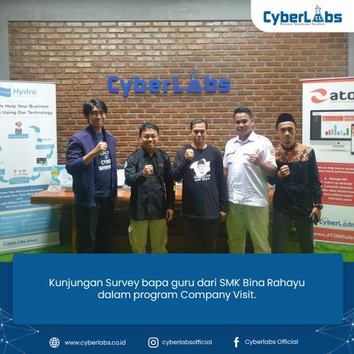 Kunjungan Survey bapa guru dari SMK Bina Rahayu dalam program Company Visit - Small
