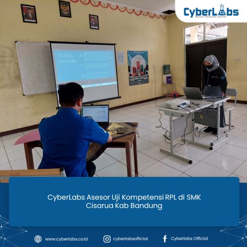 CyberLabs sebagai asesor Uji Kompetensi siswa RPL SMKN Cisarua Kab Bandung