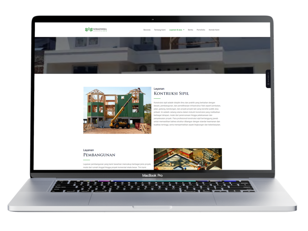 Wiradhika Contractor -mockup 1 - Portfolio Website CyberLabs