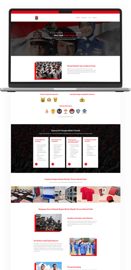 Portofolio Website - Taruna merah putih