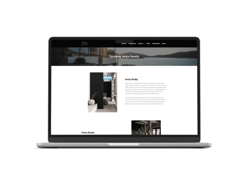 Portofolio Website - Vesta Realty