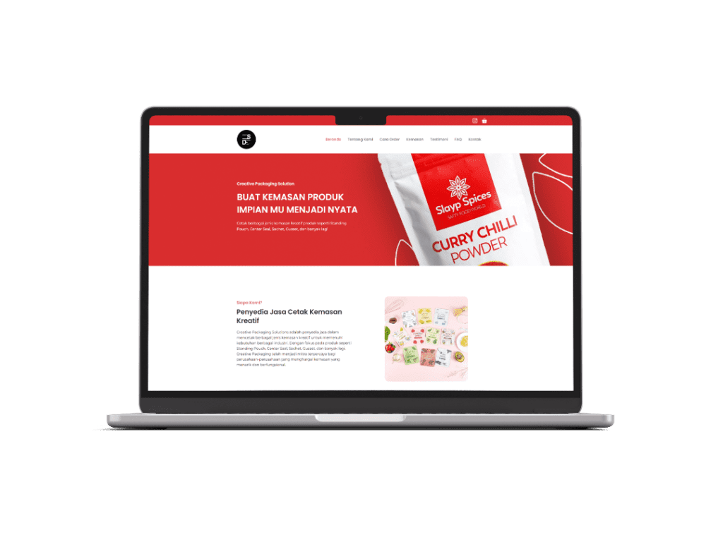 Portofolio Website - Creative Packaging Indonesia