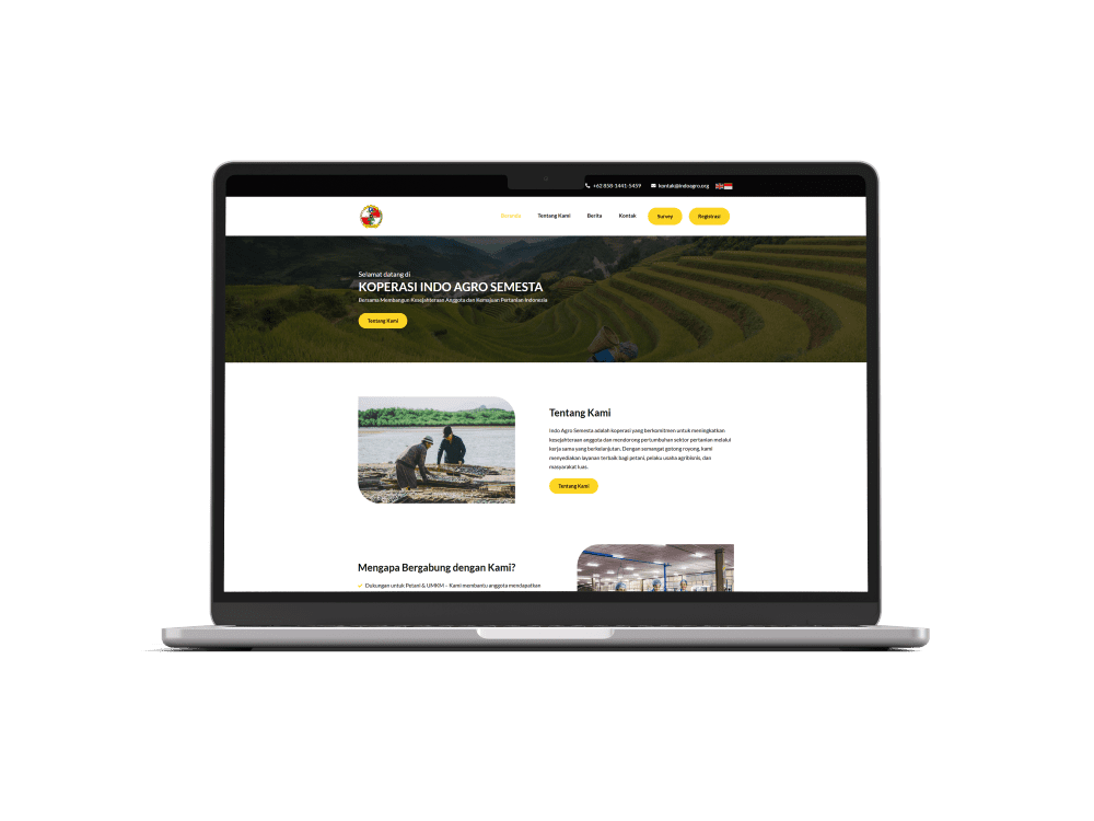 Portofolio Website - Website indoagro