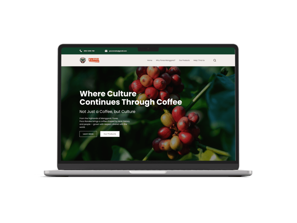 Portofolio Website - Website Florea Manggarai