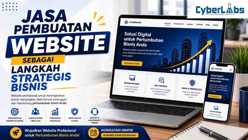 banner photo article cyberlabs : Jasa Pembuatan Website sebagai Langkah Strategis Bisnis